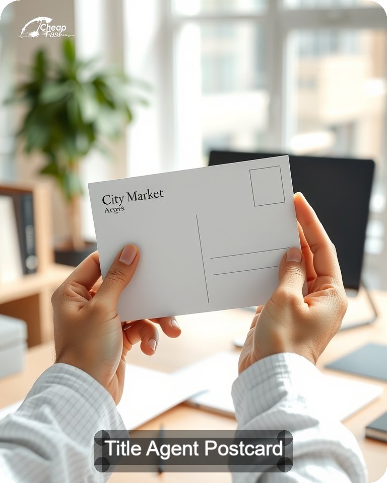 Title Agent Postcard Sample 06 · 4.25" x 5.5" design sample