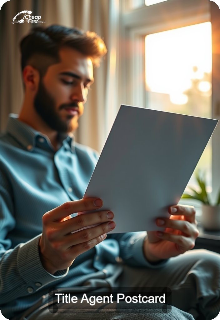 Title Agent Postcard Sample 08 · 4.5" x 6.5" design sample