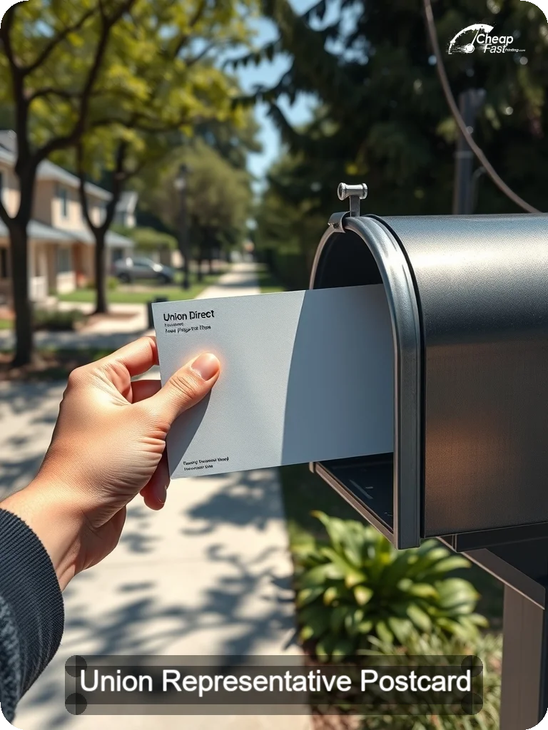 Union Representative Postcard Sample 07 · 5" x 7" design sample