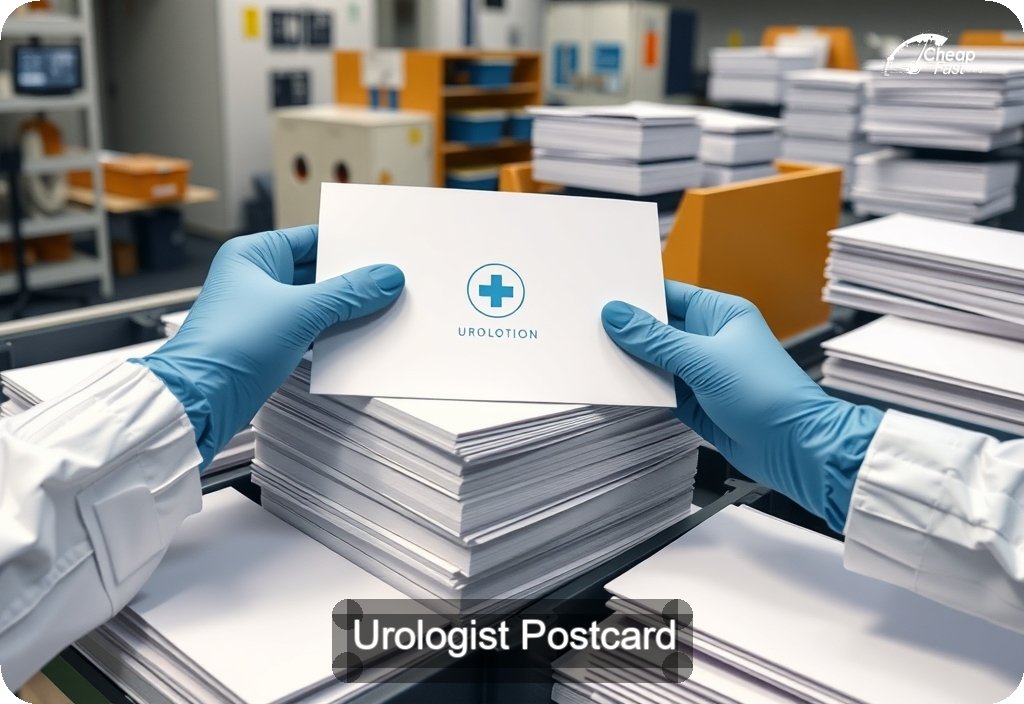 Urologist Postcard Sample 01 · 6" x 11" design sample