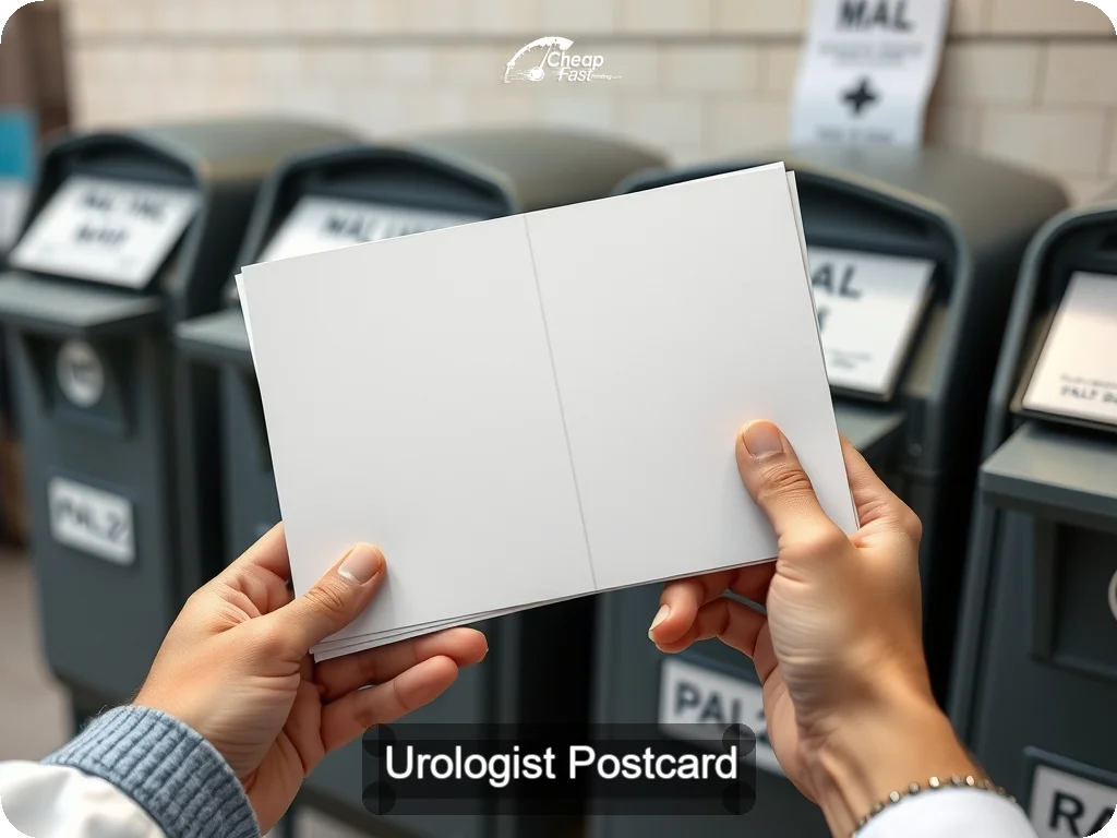 Urologist Postcard Sample 06 · 6.5" x 9" design sample