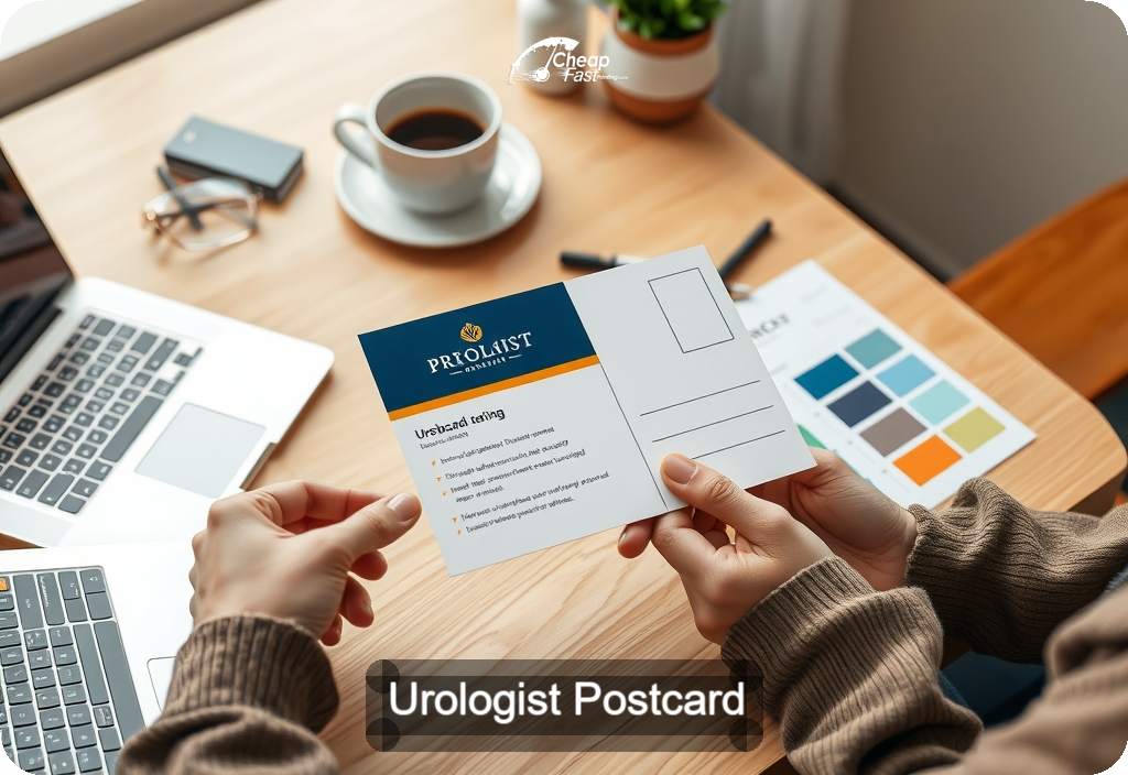 Urologist Postcard Sample 08 · 4" x 6" design sample