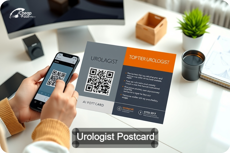 Urologist Postcard Sample 10 · 6" x 9" design sample