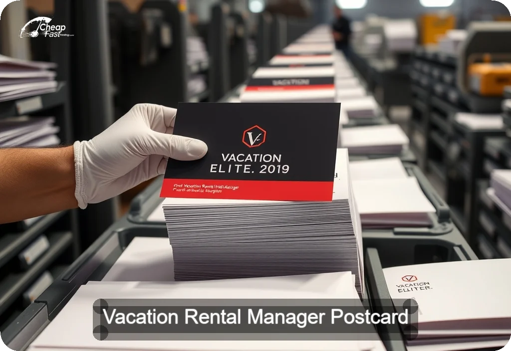 Vacation Rental Manager Postcard Sample 07 · 6" x 11" design sample