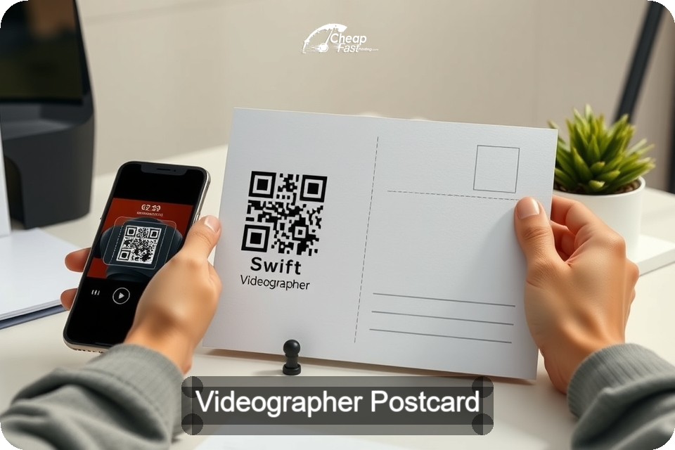Videographer Postcard Sample 09 · 6" x 9" design sample