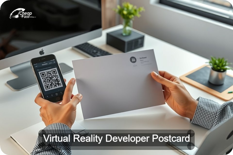 Virtual Reality Developer Postcard Sample 01 · 6" x 9" design sample