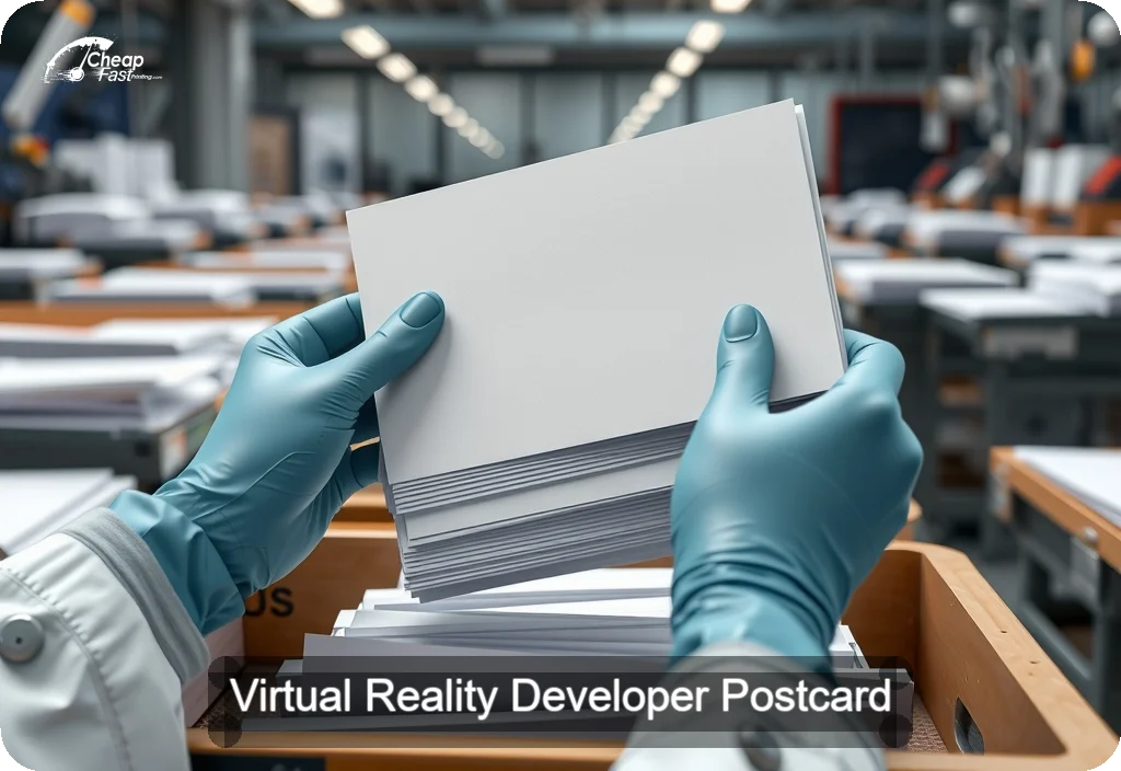 Virtual Reality Developer Postcard Sample 02 · 6" x 11" design sample