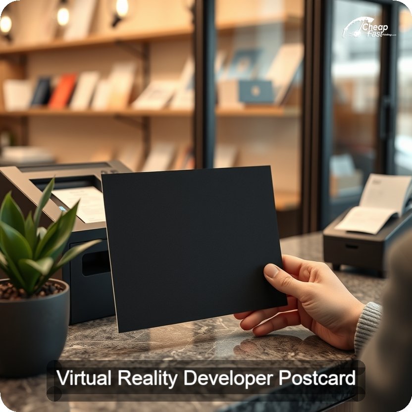 Virtual Reality Developer Postcard Sample 03 · 5" x 5" design sample