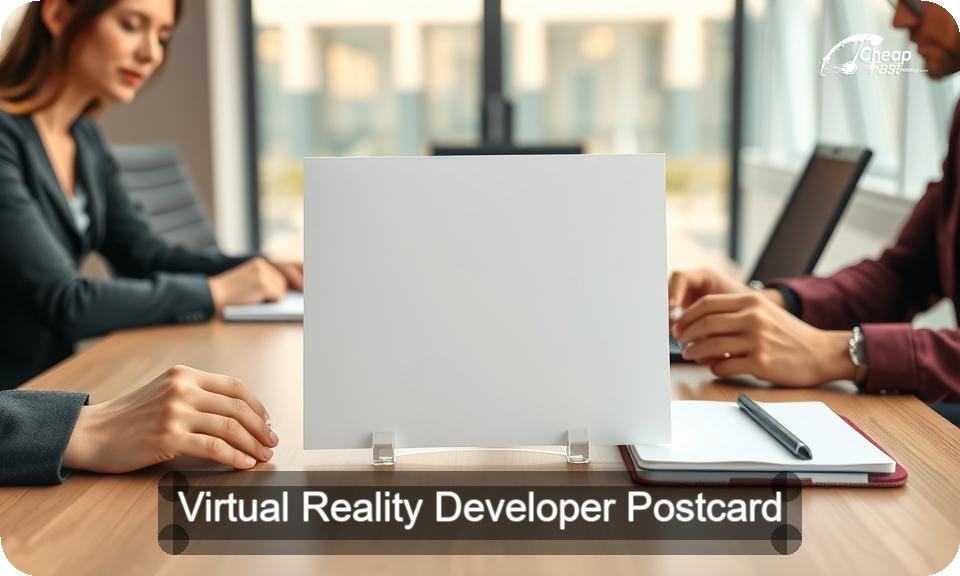 Virtual Reality Developer Postcard Sample 05 · 4" x 9" design sample