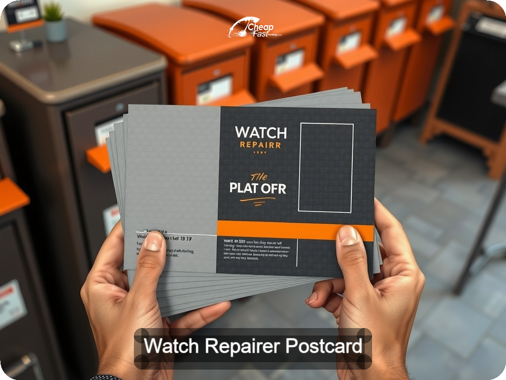 Watch Repairer Postcard Sample 06 · 6.5" x 9" design sample