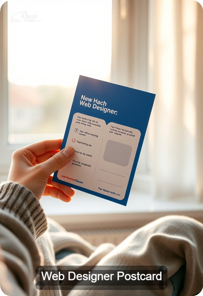 Web Designer Postcard Sample 01 · 4.5" x 6.5" design sample