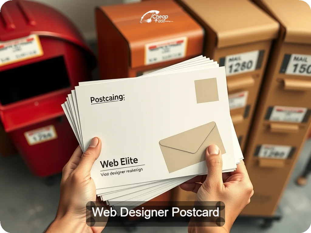 Web Designer Postcard Sample 02 · 6.5" x 9" design sample