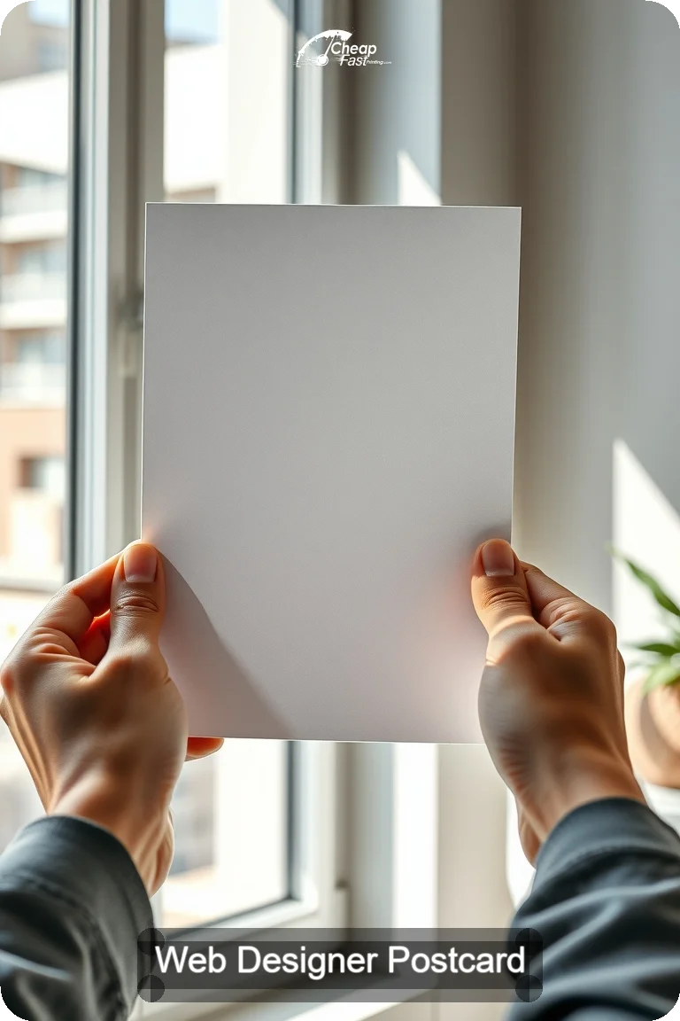 Web Designer Postcard Sample 03 · 4.5" x 11" design sample