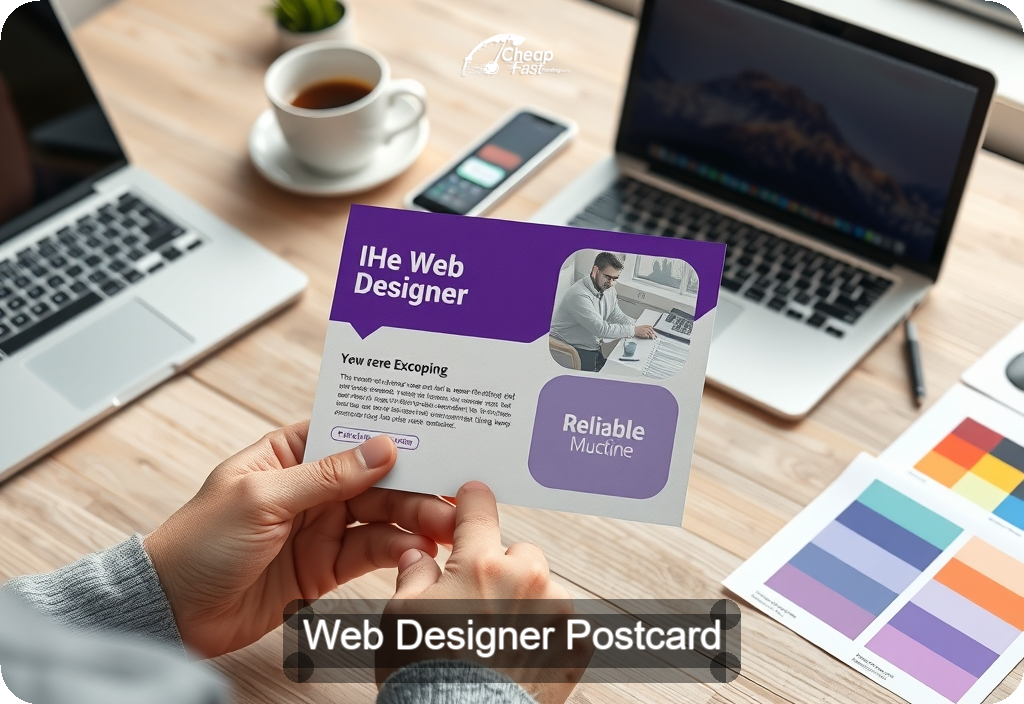 Web Designer Postcard Sample 04 · 4" x 6" design sample