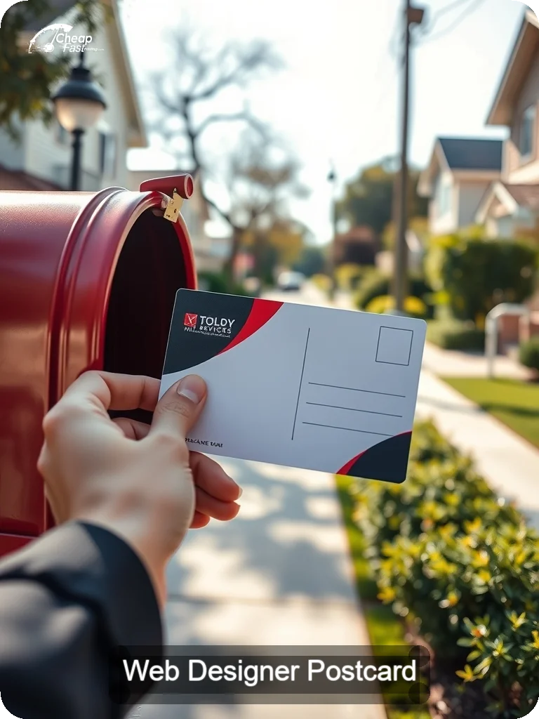 Web Designer Postcard Sample 05 · 5" x 7" design sample