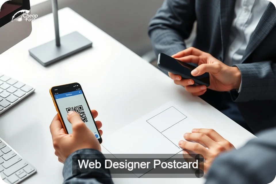 Web Designer Postcard Sample 06 · 6" x 9" design sample