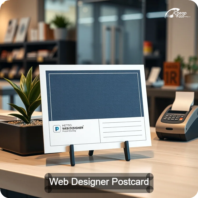 Web Designer Postcard Sample 08 · 5" x 5" design sample