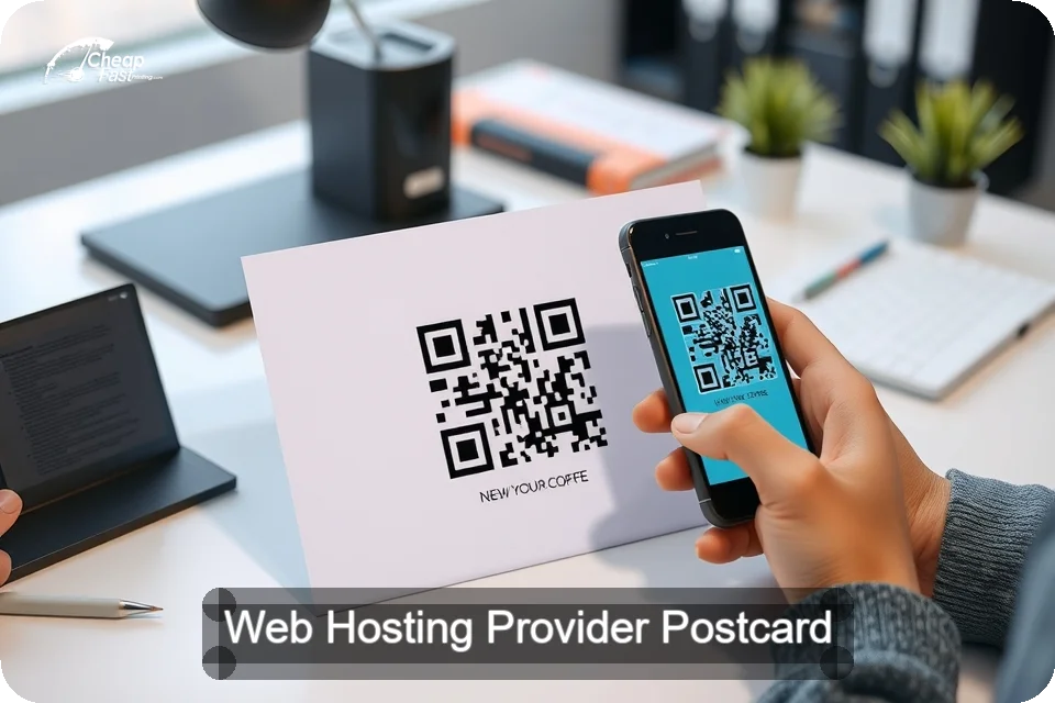 Web Hosting Provider Postcard Sample 05 · 6" x 9" design sample