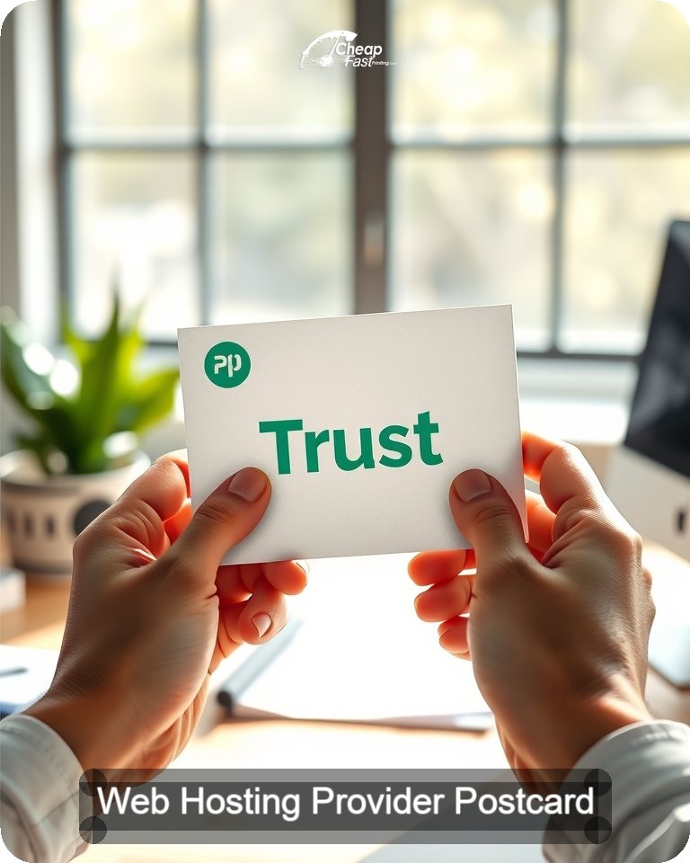 Web Hosting Provider Postcard Sample 08 · 4.25" x 5.5" design sample