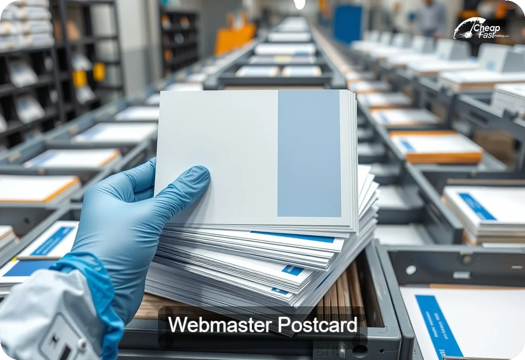 Webmaster Postcard Sample 02 · 6" x 11" design sample