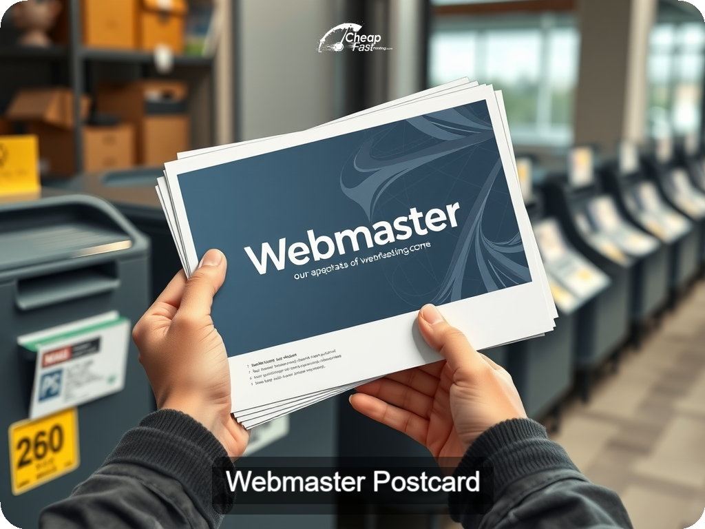 Webmaster Postcard Sample 07 · 6.5" x 9" design sample