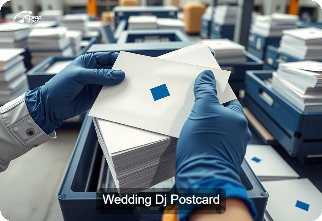 Wedding Dj Postcard Sample 01 · 6" x 11" design sample