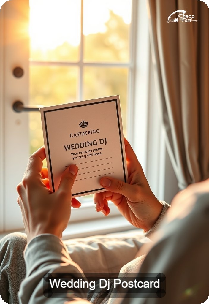 Wedding Dj Postcard Sample 05 · 4.5" x 6.5" design sample