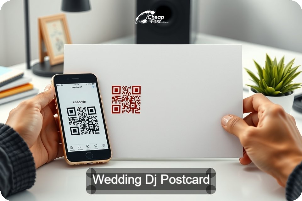 Wedding Dj Postcard Sample 10 · 6" x 9" design sample