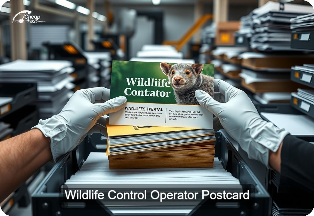Wildlife Control Operator Postcard Sample 07 · 6" x 11" design sample
