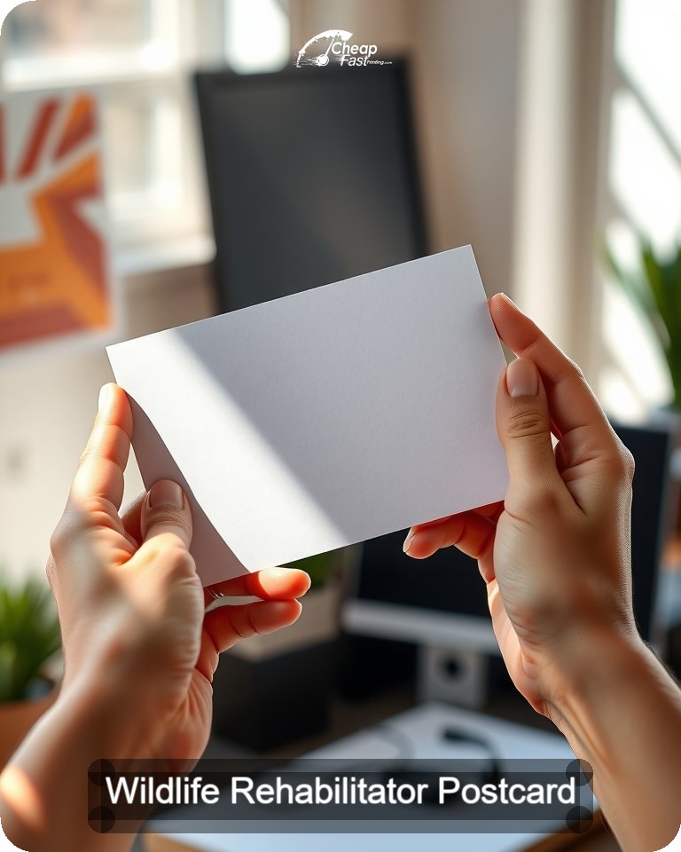 Wildlife Rehabilitator Postcard Sample 01 · 4.25" x 5.5" design sample