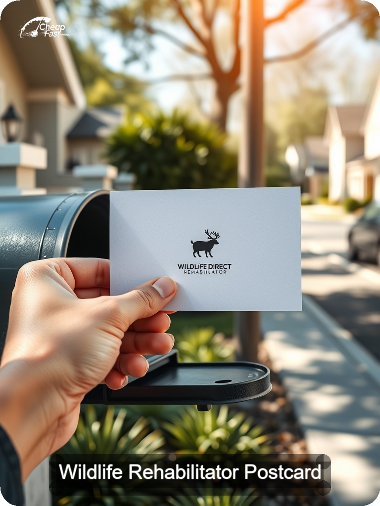 Wildlife Rehabilitator Postcard Sample 07 · 5" x 7" design sample