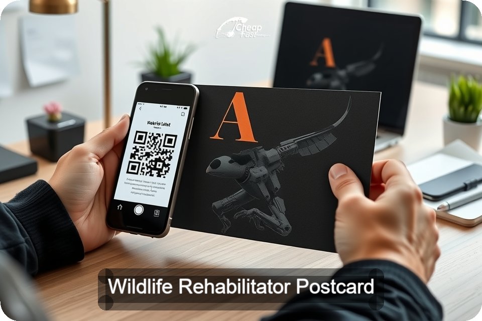 Wildlife Rehabilitator Postcard Sample 08 · 6" x 9" design sample