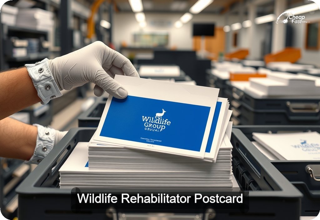 Wildlife Rehabilitator Postcard Sample 09 · 6" x 11" design sample
