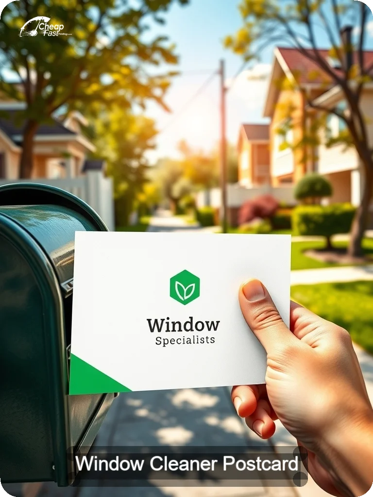 Window Cleaner Postcard Sample 10 · 5" x 7" design sample