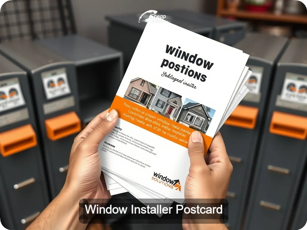 Window Installer Postcard Sample 05 · 6.5" x 9" design sample