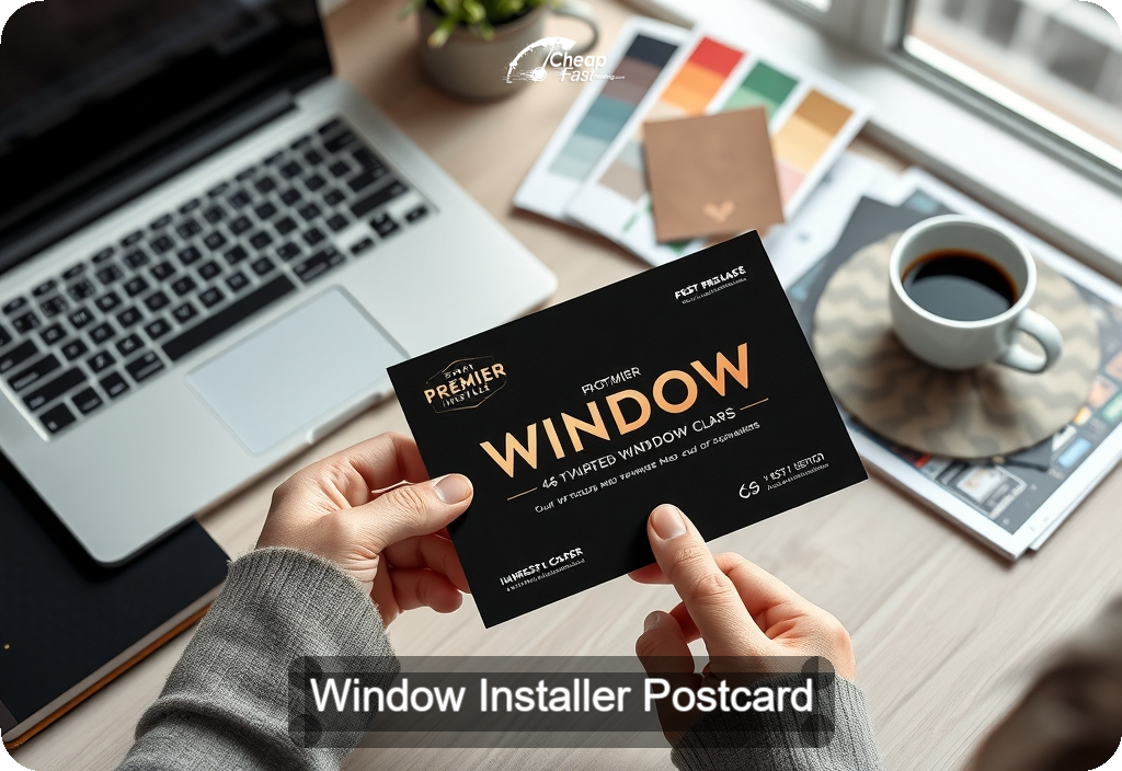 Window Installer Postcard Sample 07 · 4" x 6" design sample