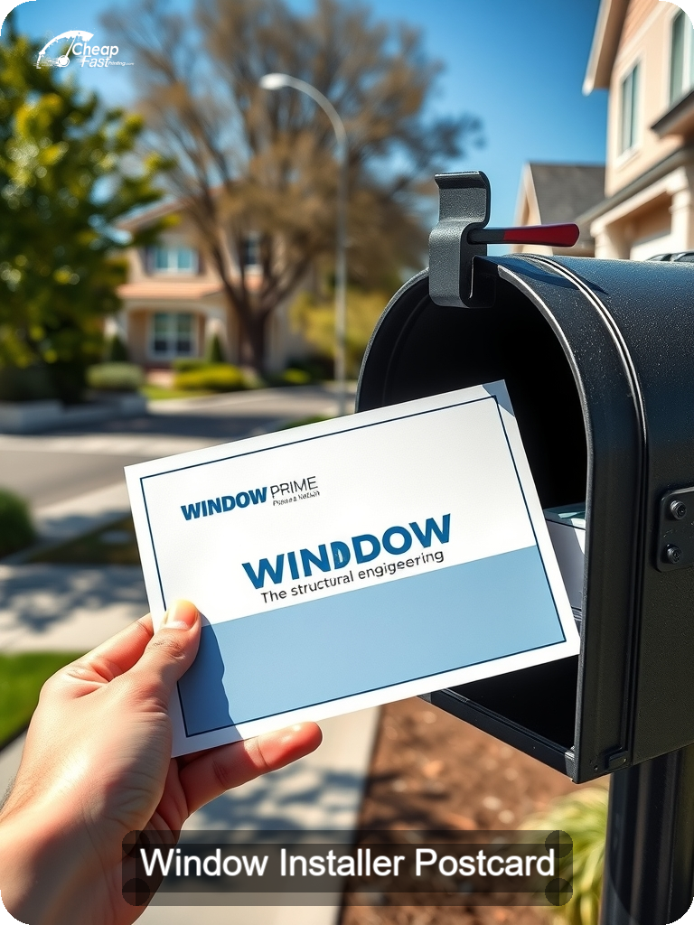 Window Installer Postcard Sample 08 · 5" x 7" design sample