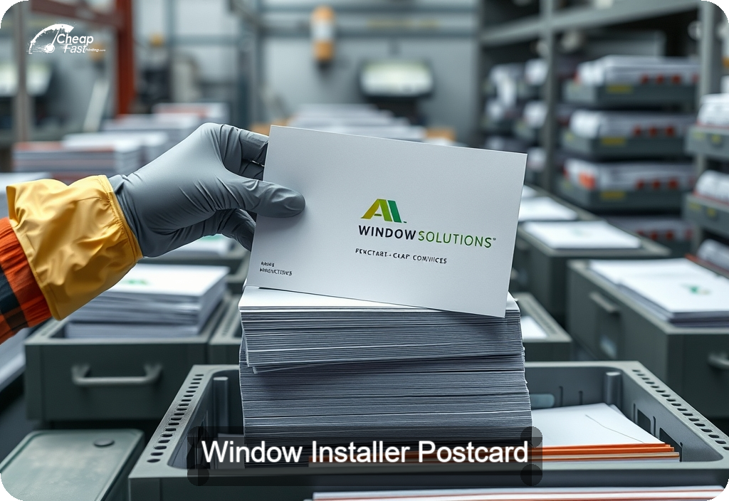 Window Installer Postcard Sample 10 · 6" x 11" design sample