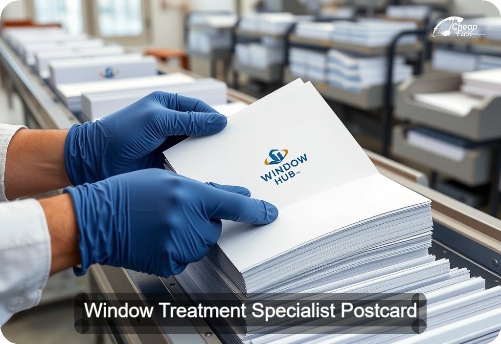 Window Treatment Specialist Postcard Sample 04 · 6" x 11" design sample