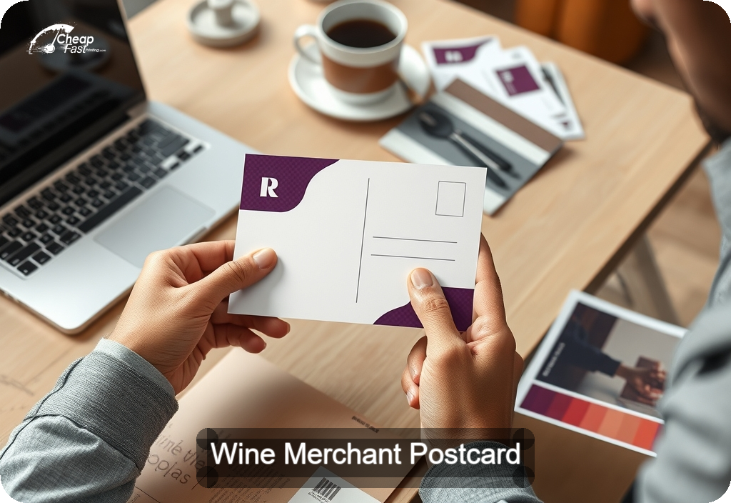 Wine Merchant Postcard Sample 04 · 4" x 6" design sample