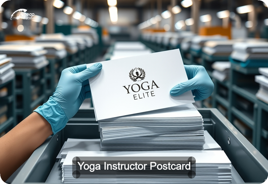 Yoga Instructor Postcard Sample 07 · 6" x 11" design sample
