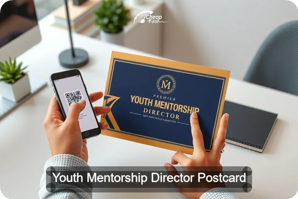 Youth Mentorship Director Postcard Sample 01 · 6" x 9" design sample