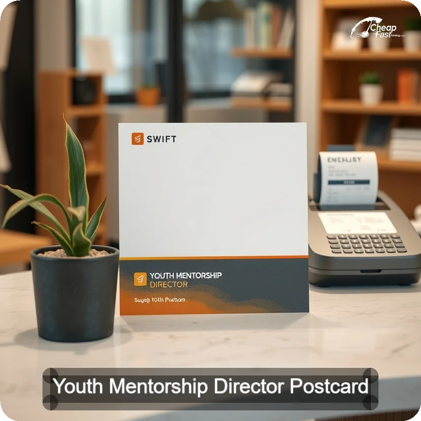 Youth Mentorship Director Postcard Sample 03 · 5" x 5" design sample