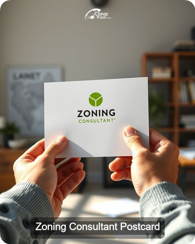 Zoning Consultant Postcard Sample 01 · 4.25" x 5.5" design sample