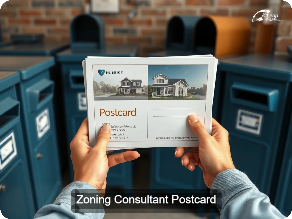 Zoning Consultant Postcard Sample 04 · 6.5" x 9" design sample
