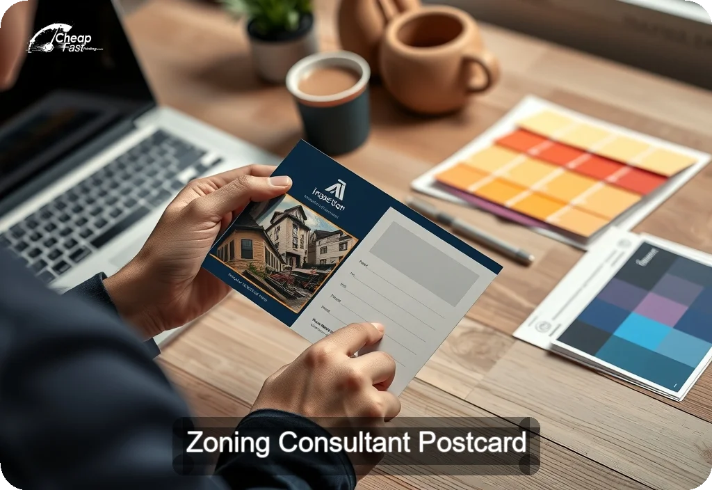 Zoning Consultant Postcard Sample 06 · 4" x 6" design sample