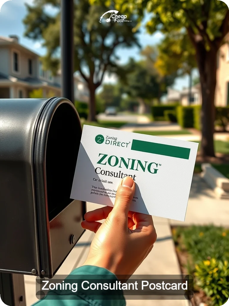 Zoning Consultant Postcard Sample 07 · 5" x 7" design sample