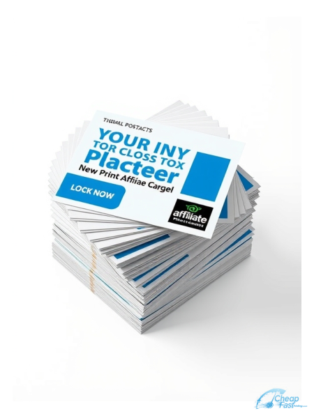 500 Economical 3x3 14pt Gloss Affiliate Marketer Bulk Postcards