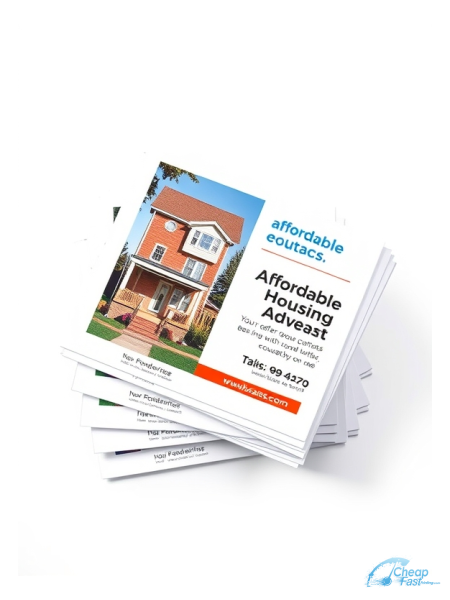 1000 Low Cost 3x4 14pt Uncoated Affordable Housing Advocate Bulk Postcards