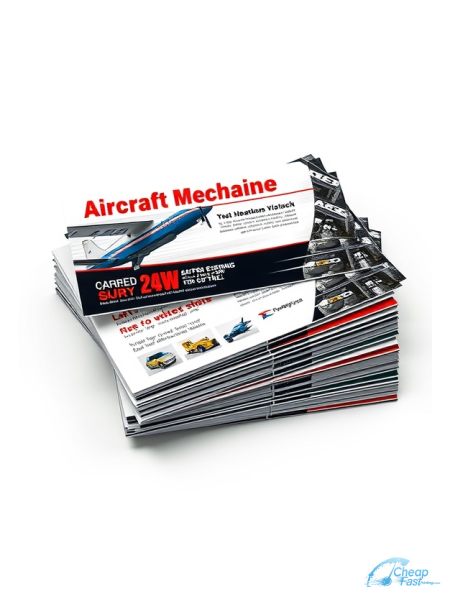 Aircraft Mechanic 2" x 4" Postcards printed on premium cardstock